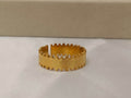 Adjustable heart rings stainless steel 18K gold plated