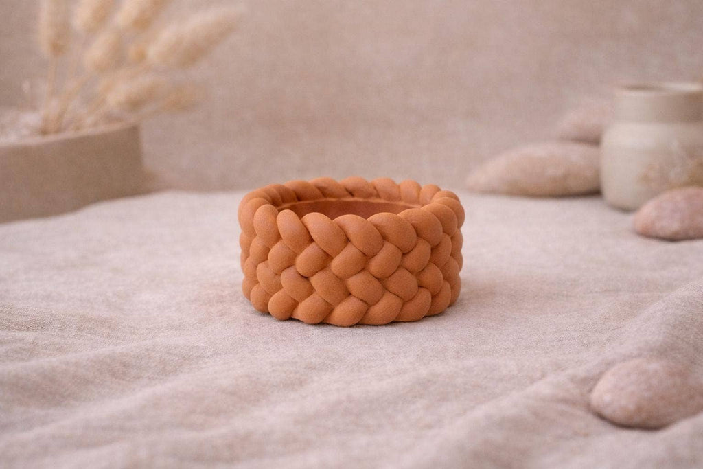Handmade Braided Rope Tealight Holders Eco Nordic Decor