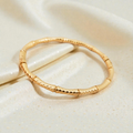 18K gold-plated stainless steel clasp bracelet