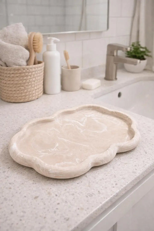 Cloud Tray - Jewellery Dish - Beige Minimalist Home Decor