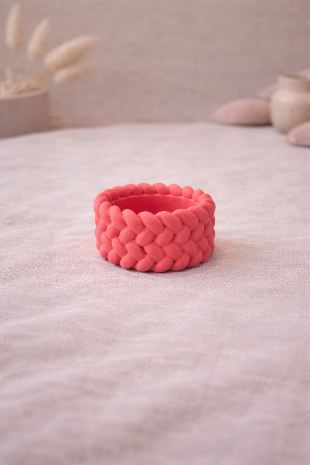 Handmade Braided Rope Tealight Holders Eco Nordic Decor
