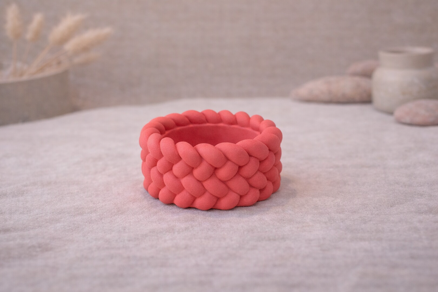 Handmade Braided Rope Tealight Holders Eco Nordic Decor