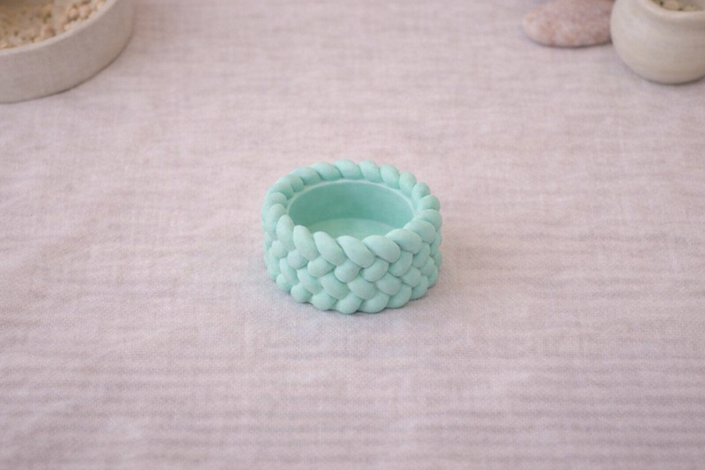 Handmade Braided Rope Tealight Holders Eco Nordic Decor