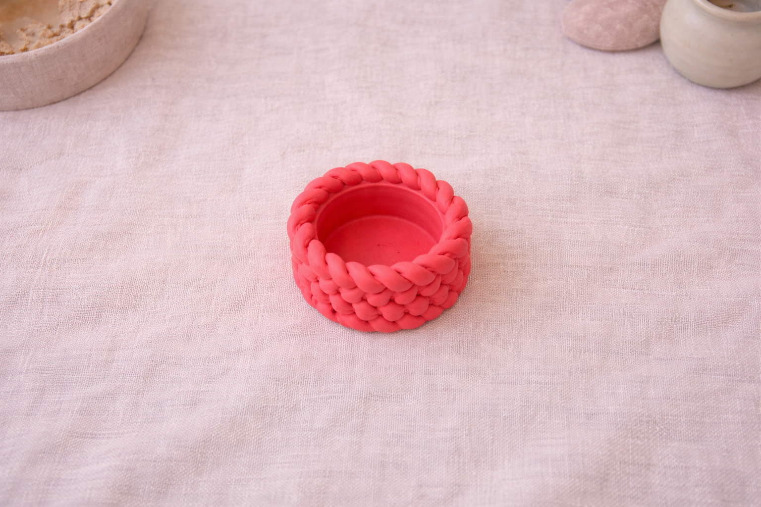 Handmade Braided Rope Tealight Holders Eco Nordic Decor