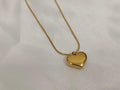 Adjustable necklace with hearts in 18K gold-plated stainless steel